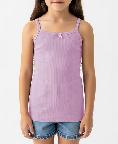 أندرو سكوت جيرلز 100 ٪ دبابات القطن Camisole | قمم كامي | حزم وألوان متعددة in Saudi Arabia