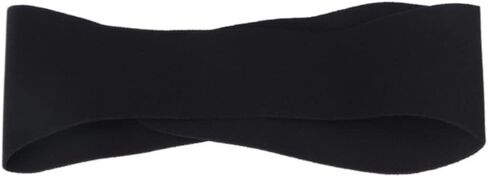 Waterproof Swimming Ear Band Adjustable Headband for Kids and Adults Soft Silicone Hair Protection for Bathing and Diving Black in Saudi Arabia
