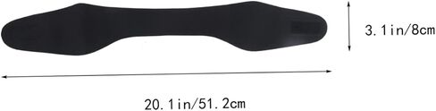 Waterproof Swimming Ear Band Adjustable Headband for Kids and Adults Soft Silicone Hair Protection for Bathing and Diving Black in Saudi Arabia