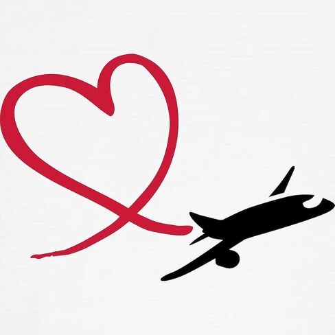Cafepress Airplane Red Heart Classic Thong Intonder ، سراويل داخلية للسيدات in Kuwait