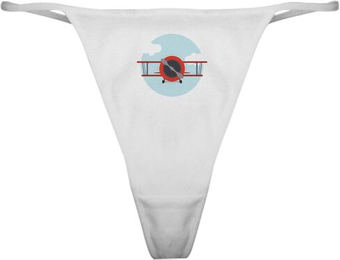 Cafepress Airplane Red Heart Classic Thong Intonder ، سراويل داخلية للسيدات in Kuwait