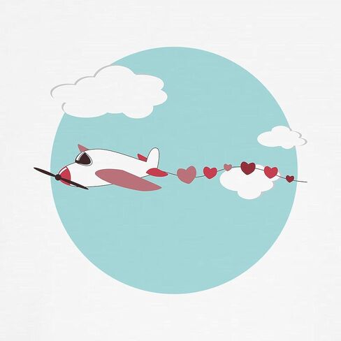 Cafepress Airplane Red Heart Classic Thong Intonder ، سراويل داخلية للسيدات in Kuwait