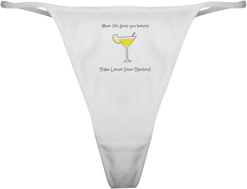 Cafepress Lemon Drop Martinis Classic Thong Intond ، سراويل داخلية للسيدات in Saudi Arabia