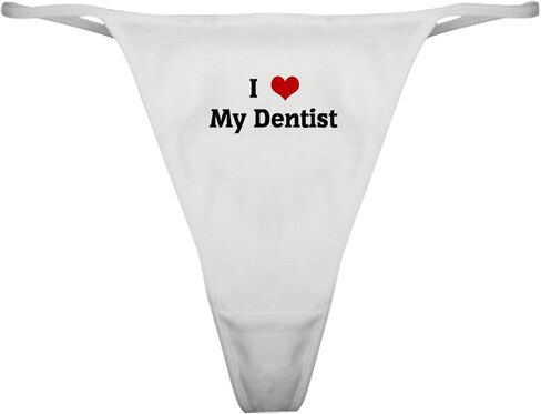 Cafepress أنا أحب الملابس الداخلية لطبيب الأسنان الكلاسيكي ، سراويل داخلية للسيدات in Kuwait