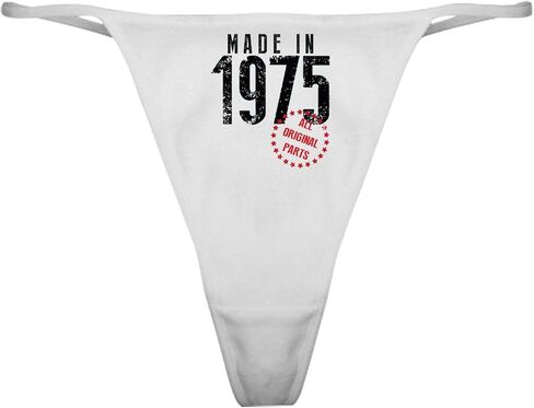CafePress Made In 1975, All Original Parts Classic Thong Underwear, Womens Panties in Saudi Arabia