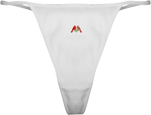 CafePress Holly Birds Classic Thong Underwear, Womens Panties in Saudi Arabia