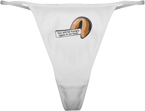 CafePress Funny Fortune Cookie Classic Thong Underwear, Womens Panties in Saudi Arabia
