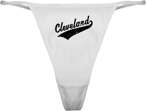 Cafepress Cleveland Classic Thong Intonder ، سراويل داخلية للسيدات in Saudi Arabia