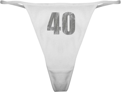 Cafepress stonewashed 40th عيد ميلاد الملابس الداخلية الكلاسيكية Thong ، سراويل داخلية للسيدات in Saudi Arabia
