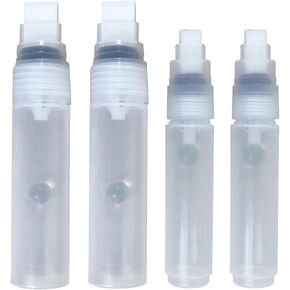 10 Pack Refillable Paint Pen Empty Marker [1mm-15mm], Clear White Acrylic Permanent Empty Paint Marker, Fillable Paint Pens for Rock Painting, Ceramics, Glass, Graffiti, Stone, Art, and DIY in Kuwait