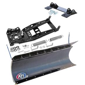 KFI 72 "Poly-Pro Snowplow Combo Kit-72" Poly-Pro Plow + Mount Bracket + Push Tube-متوافق/بديل لعام 2016-2021 Honda 1000-5 Pioneer (الجانب X Side) in Kuwait