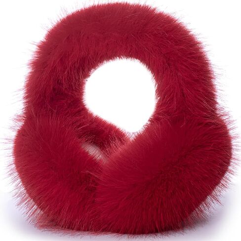 Winter Ear muffs for Women Girls, Fluffy Ear Warmer with Thick Faux Ear Covers, Foldable for Convenience! in Saudi Arabia