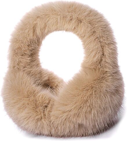 Winter Ear muffs for Women Girls, Fluffy Ear Warmer with Thick Faux Ear Covers, Foldable for Convenience! in Saudi Arabia