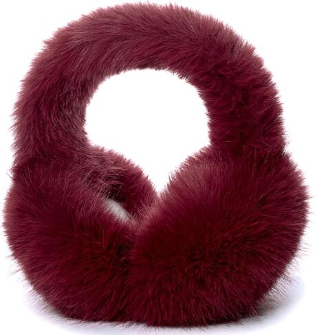 Winter Ear muffs for Women Girls, Fluffy Ear Warmer with Thick Faux Ear Covers, Foldable for Convenience! in Saudi Arabia