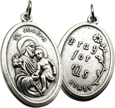 Westmon Works St Joseph Medal Set Italian Metal Pendant with USA Made Holy Saint Prayer Card in Saudi Arabia
