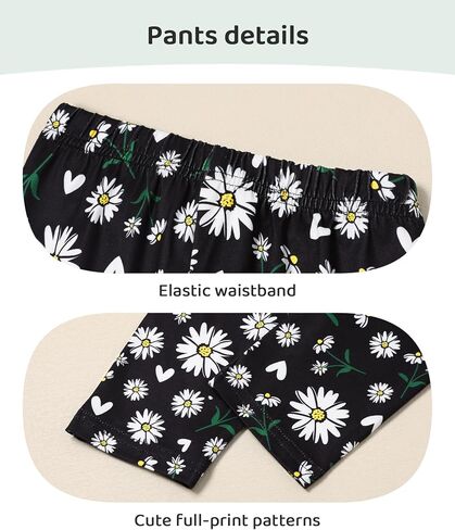 Caretoo Toddler Girl Girl Girl 2pcs Winter Winter Outfit Top and Print Print Climp in Kuwait