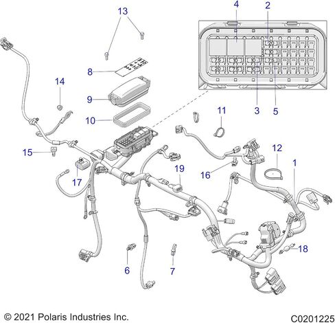 Polaris Ranger Fusebox Cover, Genuine OEM Part 4015011, Qty 1 in Saudi Arabia
