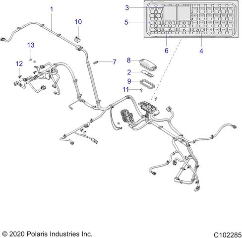 Polaris Ranger Fusebox Cover, Genuine OEM Part 4015011, Qty 1 in Saudi Arabia
