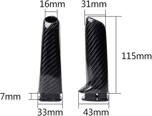 غطاء مقبض غطاء السيارة لغطاء السيارة لـ BMW F30 F10 F25 E90 ، غطاء فرامل يدوي ألياف الكربون لـ BMW 3 5 Series (True Carbon) in Kuwait