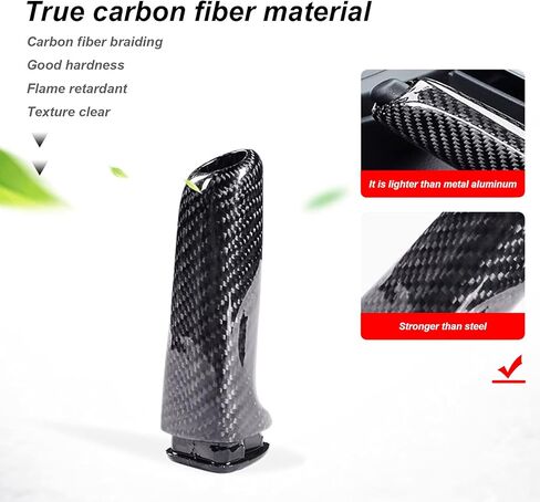 غطاء مقبض غطاء السيارة لغطاء السيارة لـ BMW F30 F10 F25 E90 ، غطاء فرامل يدوي ألياف الكربون لـ BMW 3 5 Series (True Carbon) in Kuwait