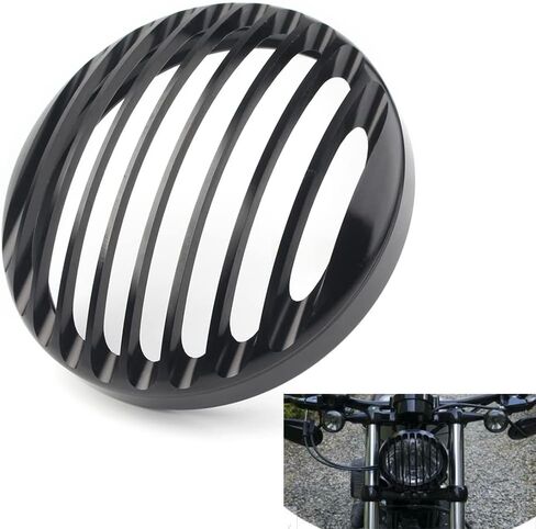 SIKUAI Motorcycle Headlight Protection Protector Guard Front Lamp Cover For Harley For Sportster XL 1200 883 2004-2014, Black in Saudi Arabia