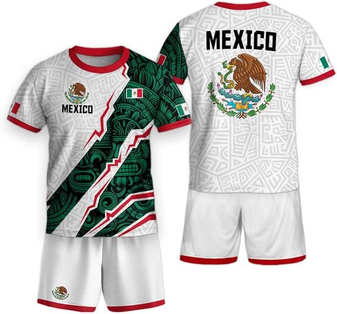 Youth Mexico Soccer Jersey, Mexican Soccer Jerseys for Kids, Mexico Jerseys Kid, Mexican Jersey for Kids in Saudi Arabia