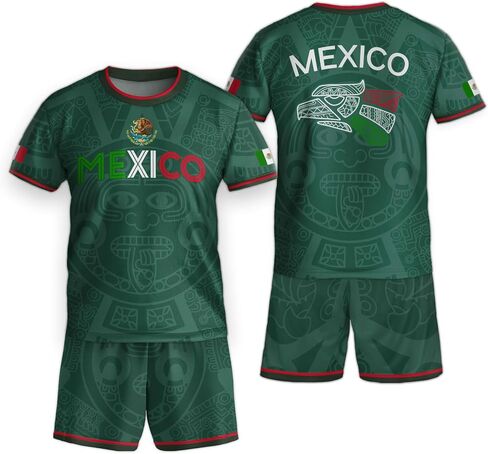 Youth Mexico Soccer Jersey, Mexican Soccer Jerseys for Kids, Mexico Jerseys Kid, Mexican Jersey for Kids in Saudi Arabia