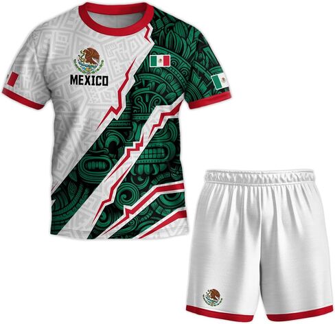Youth Mexico Soccer Jersey, Mexican Soccer Jerseys for Kids, Mexico Jerseys Kid, Mexican Jersey for Kids in Saudi Arabia