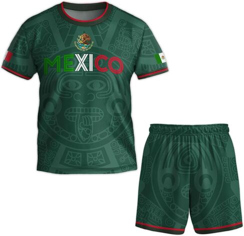 Youth Mexico Soccer Jersey, Mexican Soccer Jerseys for Kids, Mexico Jerseys Kid, Mexican Jersey for Kids in Saudi Arabia