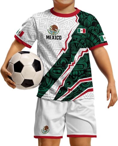 Youth Mexico Soccer Jersey, Mexican Soccer Jerseys for Kids, Mexico Jerseys Kid, Mexican Jersey for Kids in Saudi Arabia