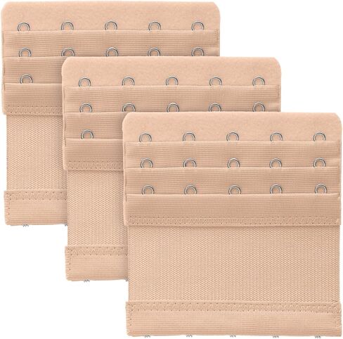 3 Pcs Women's Bra Extenders 5 Hooks 3 Rows Women Elastic BraExtender BraStrap Extender Stretchy BraExtensions Lady's BraBand Soft Comfortable Bra Hooks Replacement in Saudi Arabia