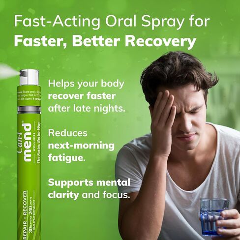 Can-i Mend Post Party Late Night Morning Recovery Vitamin Spray is a Fast-Acting After-Drink Remedy with 30 Servings. in Kuwait