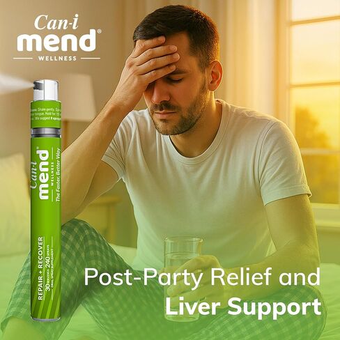 Can-i Mend Post Party Late Night Morning Recovery Vitamin Spray is a Fast-Acting After-Drink Remedy with 30 Servings. in Kuwait