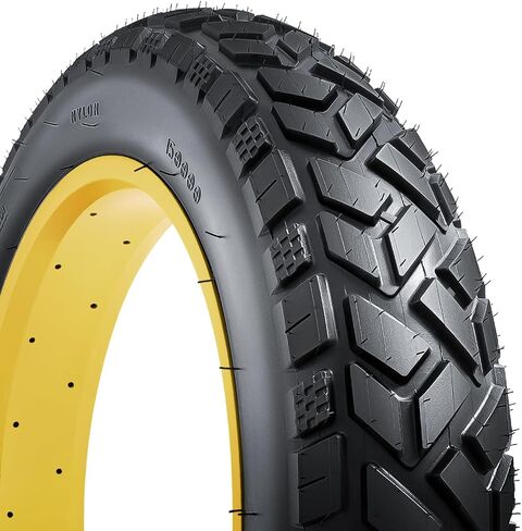 YUNSCM 26'' Fat Bike Tires 26x4.0 and 26'' Bike Tubes Schrader Valve Compatible with 26 x 4.0 Mountain E-Bike Bicycle Fat Tires and Tubes (A-1188) in Saudi Arabia