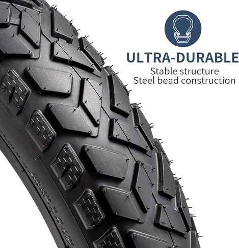 YUNSCM 26'' Fat Bike Tires 26x4.0 and 26'' Bike Tubes Schrader Valve Compatible with 26 x 4.0 Mountain E-Bike Bicycle Fat Tires and Tubes (A-1188) in Saudi Arabia