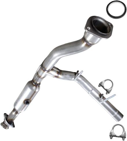 Northeastern Exhaust | Stainless Steel EPA-Approved Passenger Side Catalytic Exhaust Compatible with Ford F-150 2009-2010 5.4L - Include Gasket and Clamp | Automotive Replacement Part in Saudi Arabia