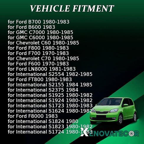 طقم مجموعة أسطوانة طبلة طبلة البديل B3Q2221A ، B6Q2221A ، 1843494 لـ CHEVROLET C60 ، C70 1980 1981 1982 1983 1984-1985 for Ford B600 ، F600 ، F700 1970-1983 الخلفية السفلية 2 × 2 ×. in Kuwait