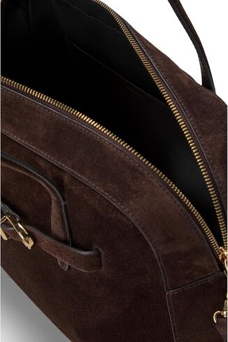 Madewell Suede Lg Belted Satchel, Dark Carob in Saudi Arabia