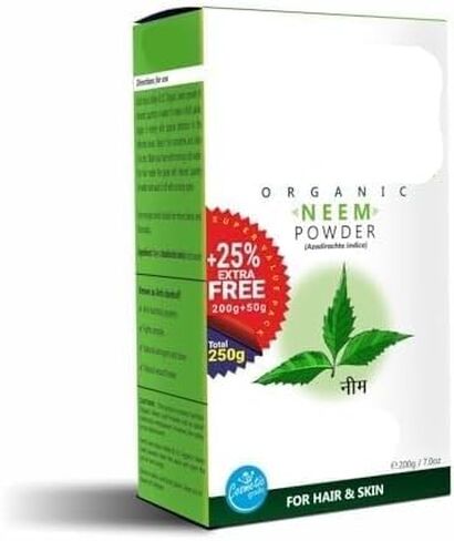 Neem Powder | Organic Azadirachta indica, 100% Organic & Chemical Free Hair Cleanser For Healthy Hair - 200gm in Saudi Arabia