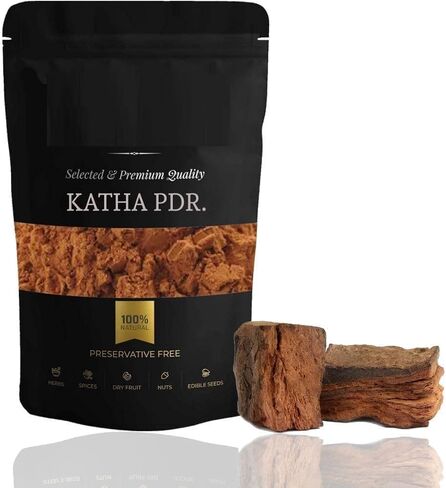 Katha Powder (300gm) for Hair Growth | Kattha Powder | Katha for Pan | Acacia Catechu Pdr. For Paan | Pure & Natural in Saudi Arabia