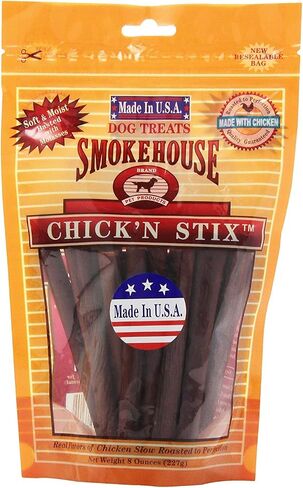 Smokehouse Chicken Stix Dog Treatss, 60 Count - 55430-6 in Saudi Arabia