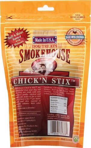 Smokehouse Chicken Stix Dog Treatss, 60 Count - 55430-6 in Saudi Arabia