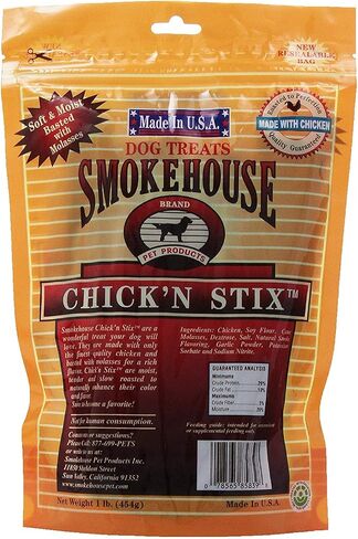 Smokehouse Chicken Stix Dog Treatss, 60 Count - 55430-6 in Saudi Arabia