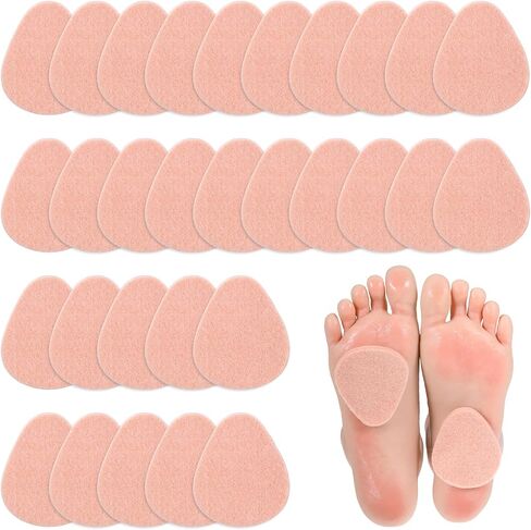 78 Pack Metatarsal Foot Pads ، 0.2 بوصة كرات مشط سميكة من وسائد القدم للنساء والرجال ، والوسادات اللطيفة اللطيفة لدعم القدمين ، وتخفيف الألم (لون البشرة) in Kuwait