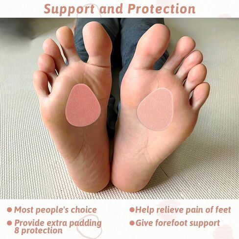 78 Pack Metatarsal Foot Pads ، 0.2 بوصة كرات مشط سميكة من وسائد القدم للنساء والرجال ، والوسادات اللطيفة اللطيفة لدعم القدمين ، وتخفيف الألم (لون البشرة) in Kuwait