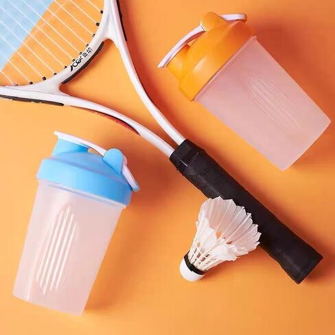 A Small Blue Water Cup w. Wide Mouth Screw Lid,Snap Cap & Classic Loop Hook,Scale Marks of 4-12 OZ,Pefect for Protein Shakes,Coffee,Smoothie.BPA Free,Certified Premium PP5,Dishwasher Safe,Leak Proof. in Kuwait