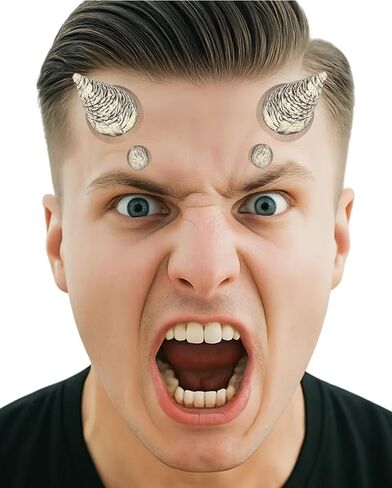 Libima Halloween Demon Horns Prosthetic Halloween Costume Latex Demon Costume Accessories Latex Prosthetic with Spirit Gum in Saudi Arabia