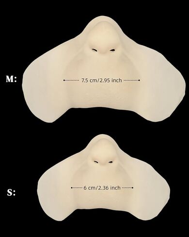 Libima 2 Pcs Halloween Costume Latex Mouse Nose Halloween Christmas Latex Prosthetic Faux Mouse Nose Costume for Face Skin (M) in Saudi Arabia