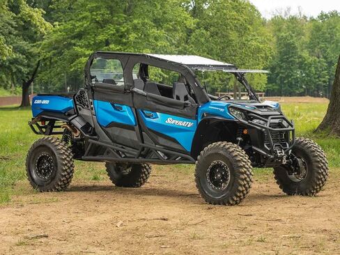 SuperATV Nerf Bars/Rock Sliders for 2021+ Can-Am Commander MAX 1000R DPS / 1000R XT / 2022+ Can-Am Commander MAX 1000R XTP | Black Powder Coat Finish | Bolt-On | 1.75" Steel Tubing | Easy Install in Saudi Arabia