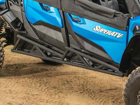 SuperATV Nerf Bars/Rock Sliders for 2021+ Can-Am Commander MAX 1000R DPS / 1000R XT / 2022+ Can-Am Commander MAX 1000R XTP | Black Powder Coat Finish | Bolt-On | 1.75" Steel Tubing | Easy Install in Saudi Arabia